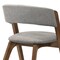 Armen Living Rowan Gray Upholstered Dining Chairs in Walnut Finish, PK2 LCRWSIGRWA - alternate 4